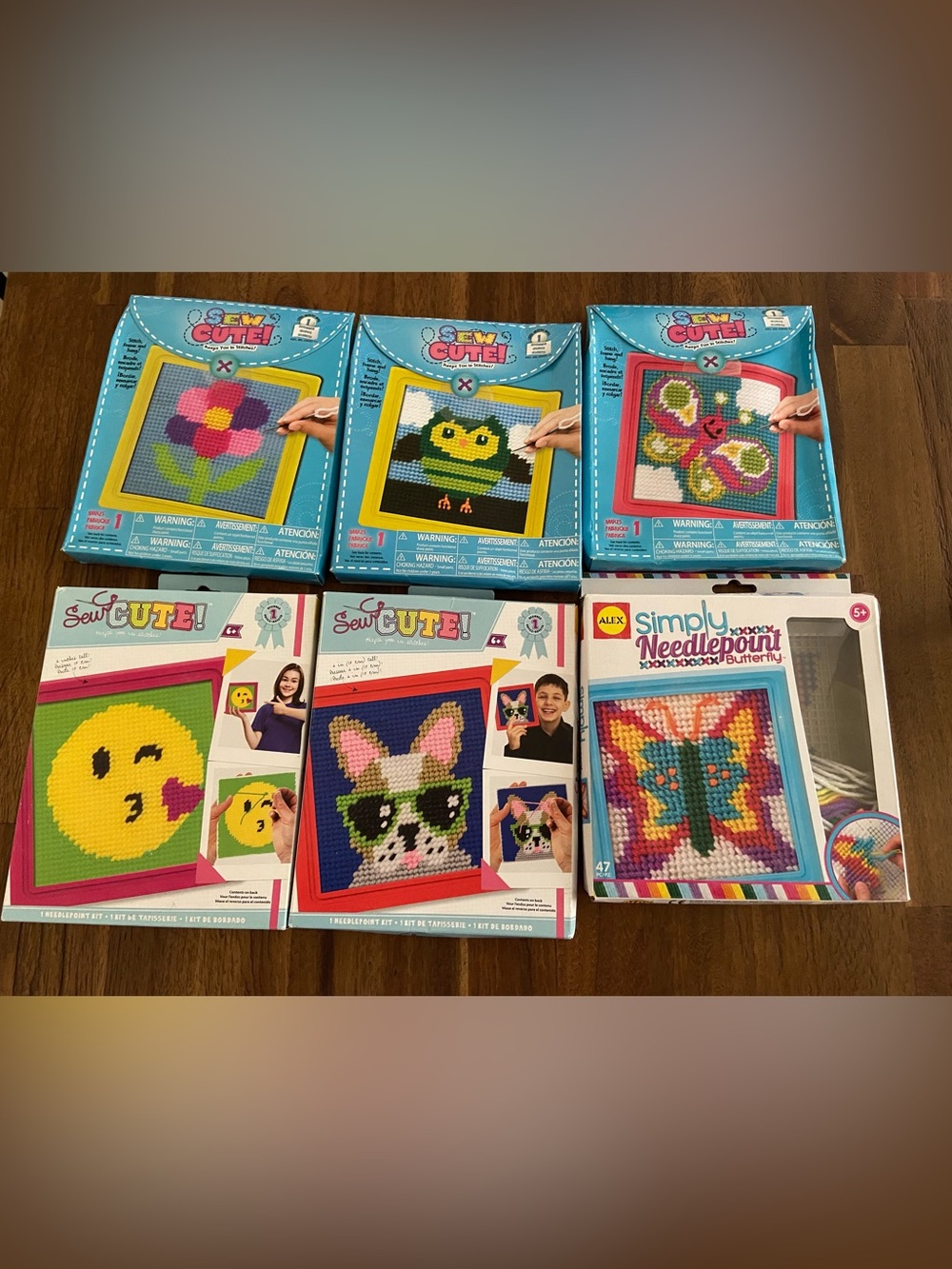 NEW! Bundle 6 Sew Cute & Simply Needlepoint Craft Kits